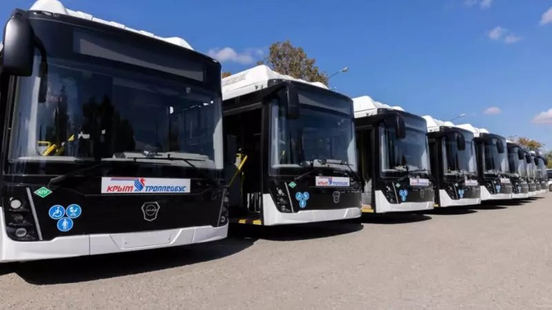 В Крым поставили 21 новый автобус большого класса ЛиАЗ