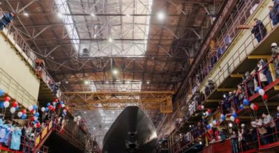 Корвет «Грозный» проекта 20380 спустили на воду на Амурском судостроительном заводе