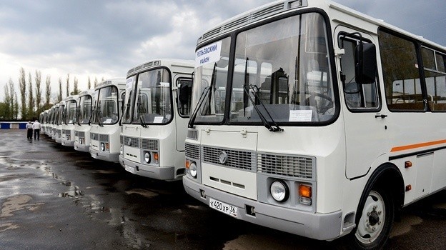 В Воронежской области 50 новых автобусов вышли на сельские маршруты