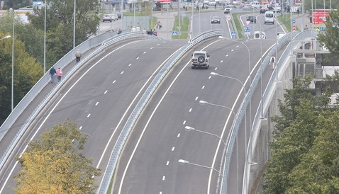 В Калининграде открыли путепровод и новую дорогу на Сельму