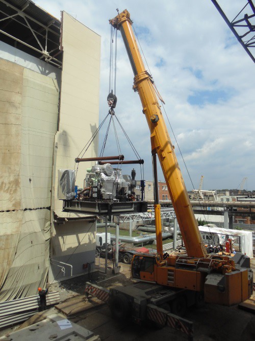 На Уфимской ТЭЦ-2 поставили на фундамент новую паровую турбину
