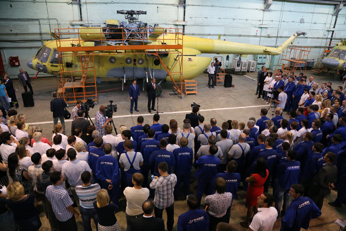 Казанский вертолетный завод холдинга «Вертолеты России» открыл новый малярно-отделочный цех