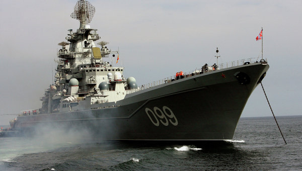 Атомный крейсер "Петр Великий" вышел в Баренцево море после ремонта