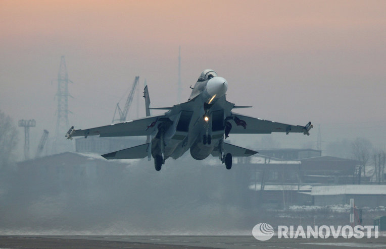 Новые истребители Су-30СМ поступили в авиационный полк в Забайкалье