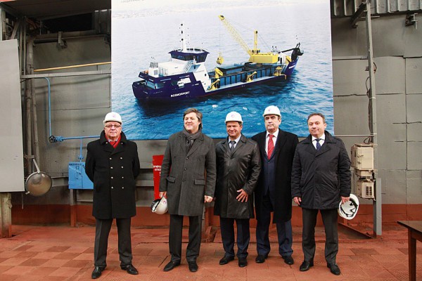 На заводе «Красное Сормово» состоялась закладка первого в серии дноуглубительного судна для ФГУП «Росморпорт»