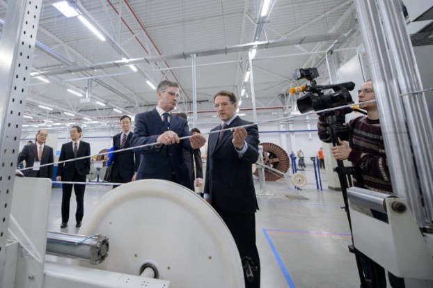 В Воронежской области состоялось открытие завода по производству волоконно-оптического кабеля