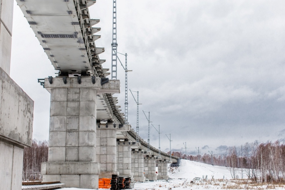 В Красноярском крае построен новый железнодорожный мост
