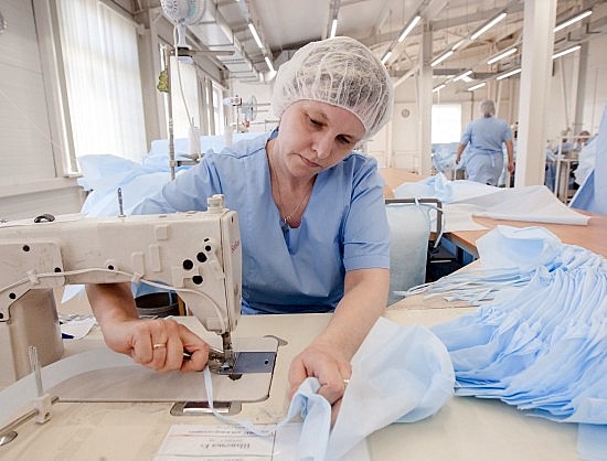 В Новосибирской области открыто производство медицинской одежды
