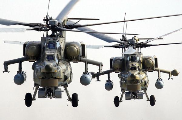 В течении 3-х лет Россия поставит за рубеж свыше 150 боевых вертолетов