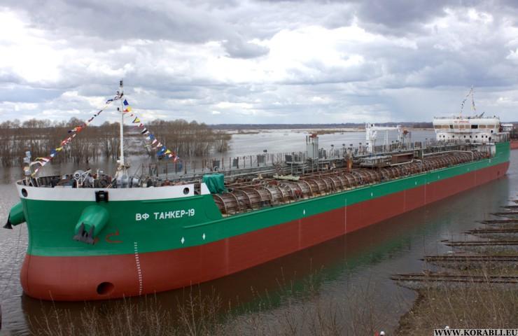 «Окская судоверфь» спустила на воду танкер проекта RST27 8 июня
