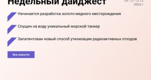 Ключевые события недели в промышленности России