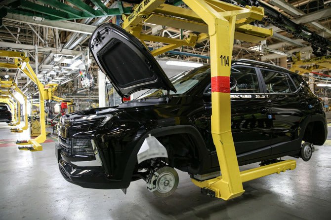 Рост производства автомобилей в России за 2024 год