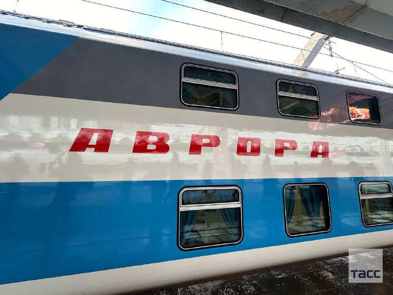 Презентация нового двухэтажного скоростного поезда «Аврора» в Москве