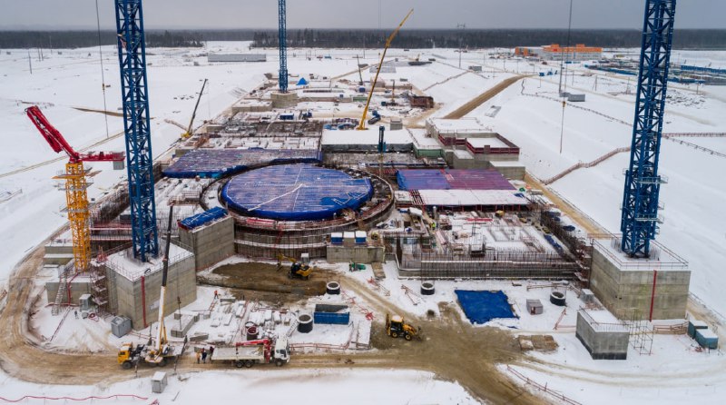 Завершение бетонирования фундамента на Ленинградской АЭС-2