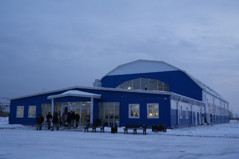 Новый модульный спортивный зал в Хабаровске