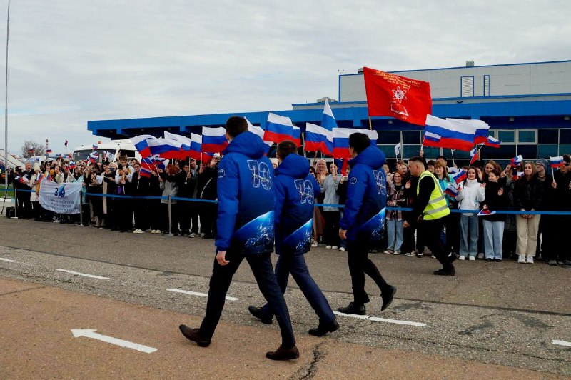 Прибытие экипажа «Союза МС-27» на Байконуре