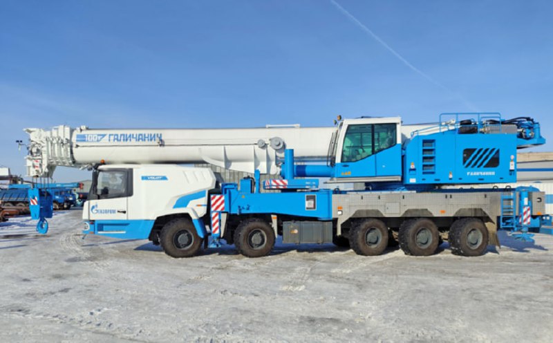 Испытания нового автокрана «Галичанин» на объектах Газпрома