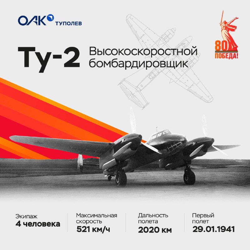 История легендарных самолётов Туполёва, внесших вклад в Победу