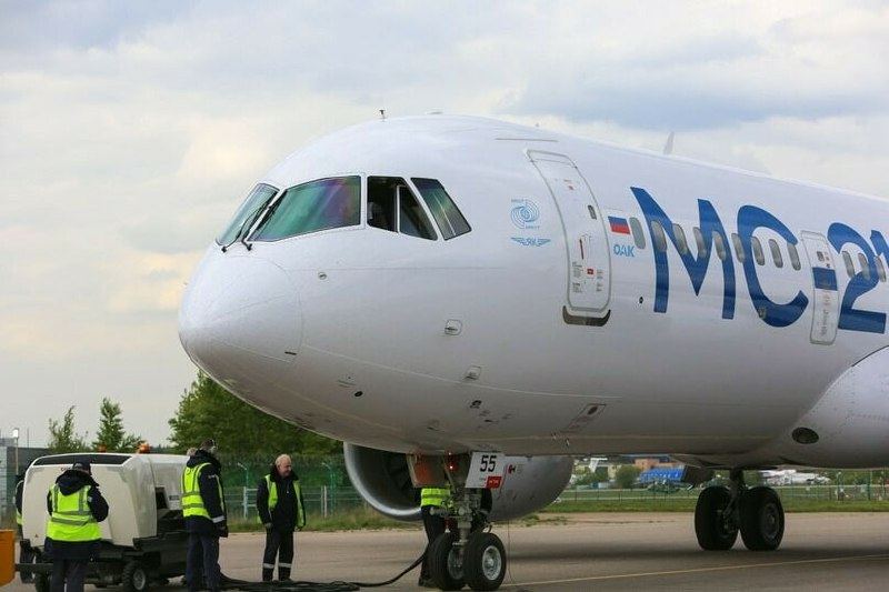 Первый российский самолёт МС-21-310 с отечественными двигателями успешно провел тестовый полет