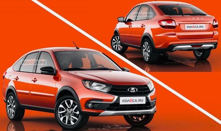 Объявление о запуске новой версии лифтбека LADA Granta — Active Cross