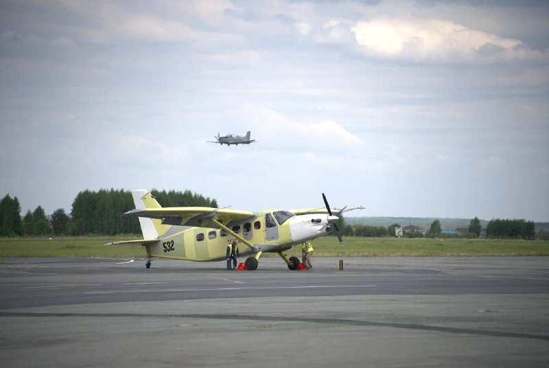 Испытания системы аварийного покидания на учебном самолете УТС-800