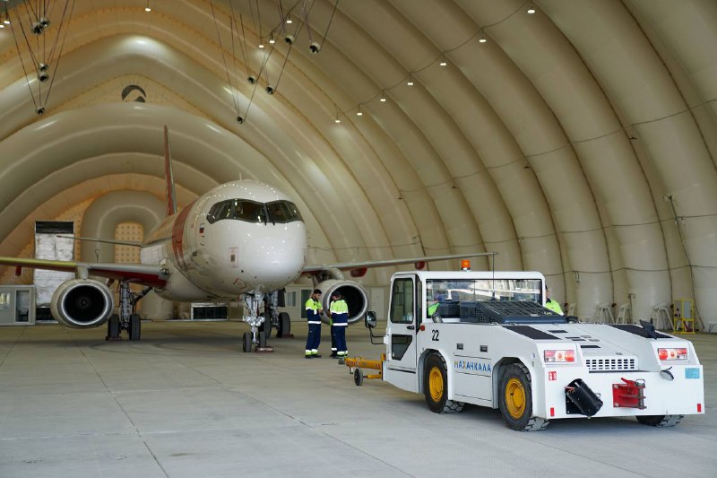 Открытие линии техобслуживания SSJ-100 в Махачкале