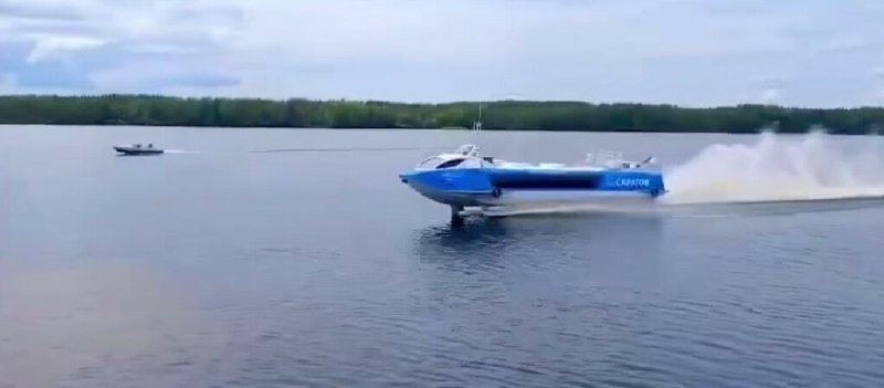 Запуск второго судна 'Валдай' для Саратовской области Запуск второго судна 'Валдай' для Саратовской области