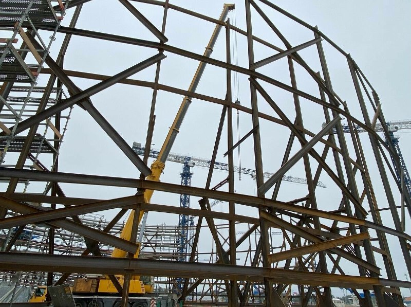 На Ленинградской АЭС-2 стартовала сборка защитной оболочки энергоблока №3