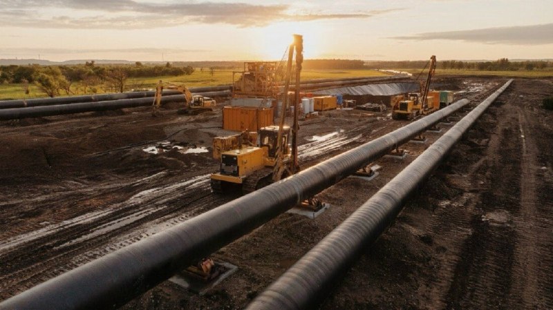 Рекордный подводный переход газопровода в России