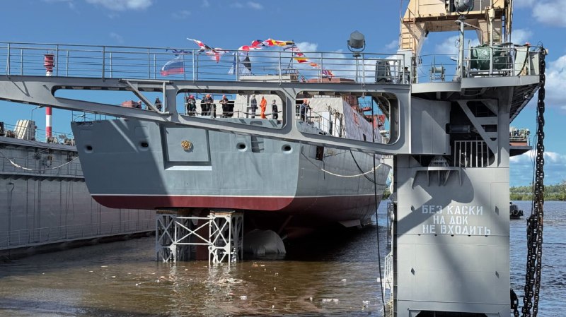 Спуск на воду пятого фрегата проекта 22350