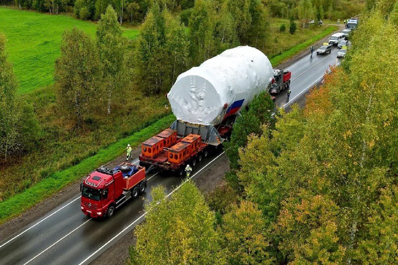 Доставка металлической оболочки для реактора БРЕСТ-ОД-300 в Северск