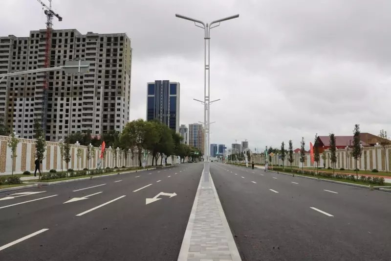 Открытие нового моста через реку Сунжа в Грозном Открытие нового моста через реку Сунжа в Грозном