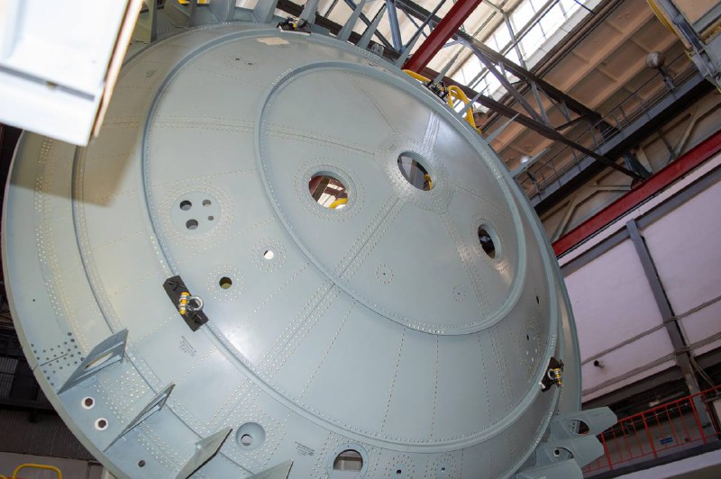 Начало сборки подкилевого отсека самолета МС-21-310 на заводе «Сокол»