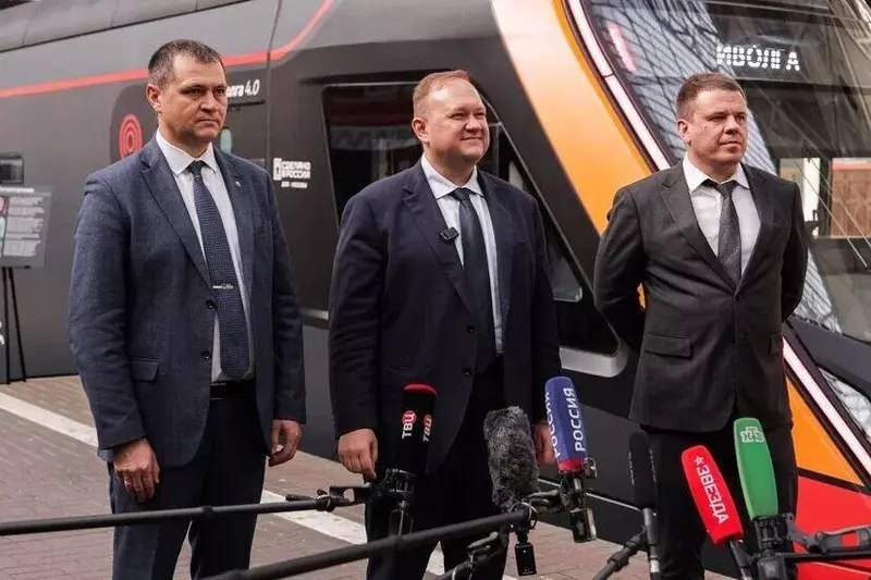 Запуск электропоезда «Иволга 4.0» на Киевском вокзале