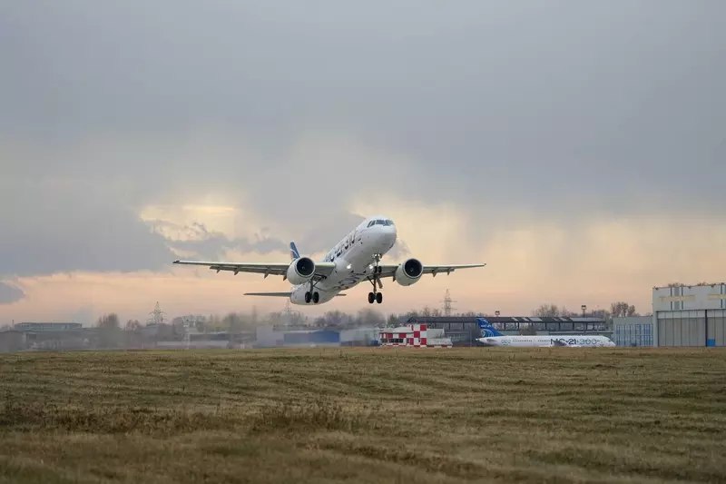 Второй испытательный полет самолета МС-21