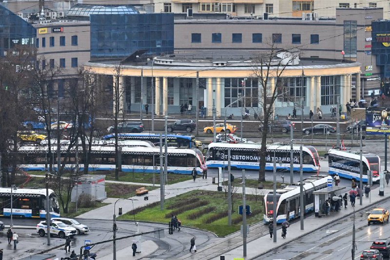Открытие нового трамвайного диаметра в Москве