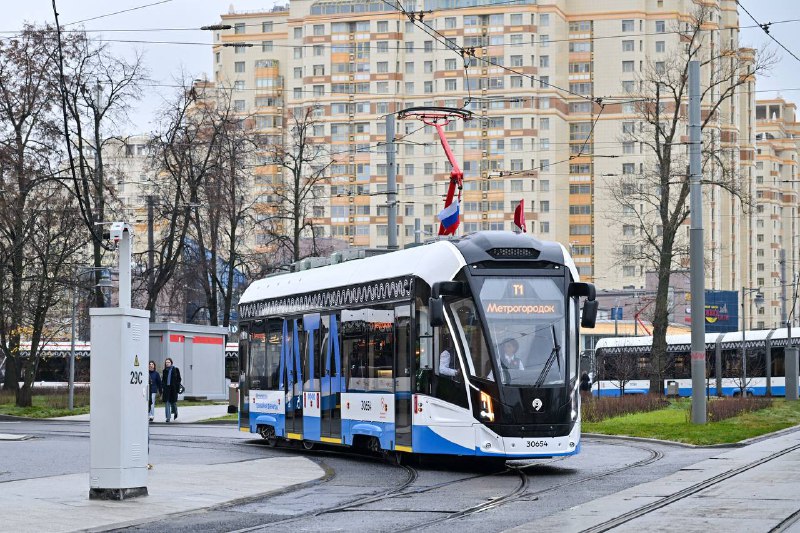 Открытие нового трамвайного диаметра в Москве