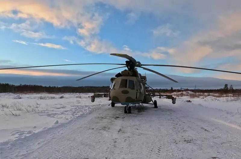 Передача новых вертолетов Ми-8МТВ-5М Северному флоту