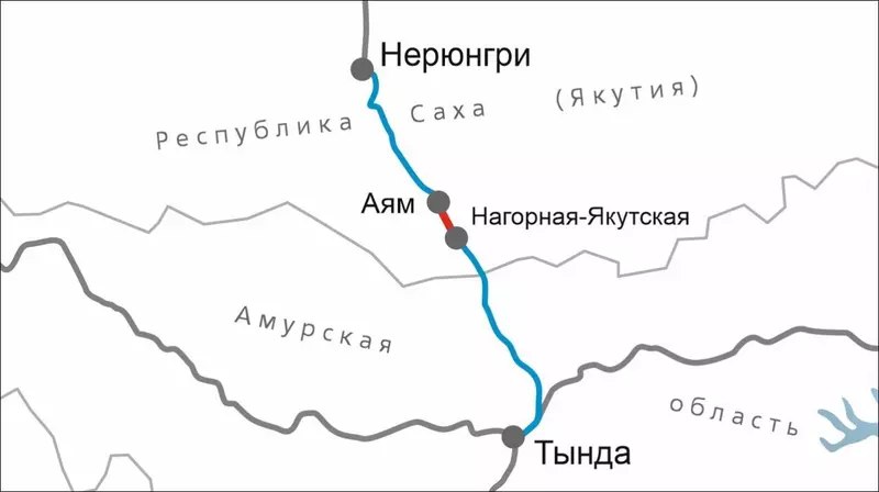 Открытие нового двухпутного участка в Якутии
