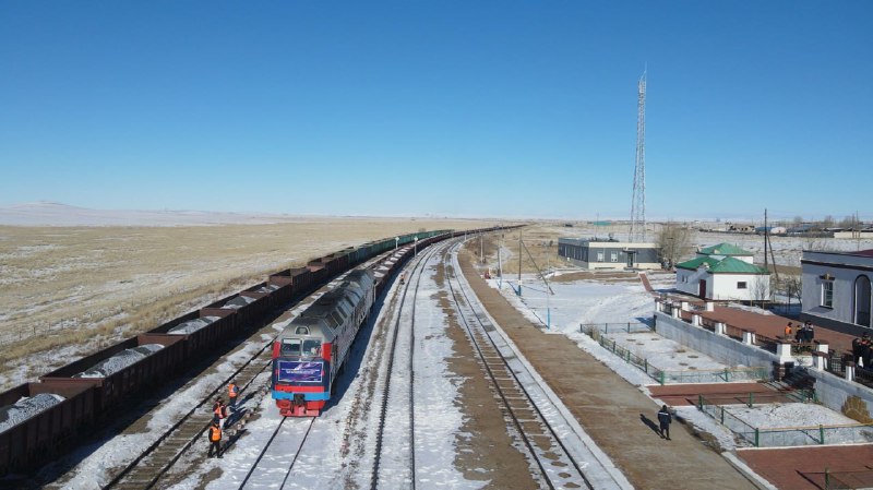 Новый рекорд грузового поезда в Монголии