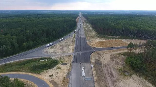 Реконструкция автодороги М-5 "Урал": текущие работы