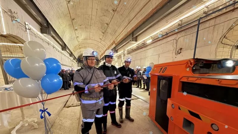 Запуск нового вагоноремонтного депо на глубине 250 метров