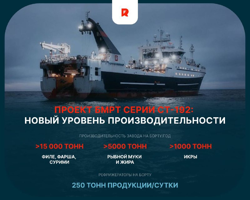 Проект БМРТ СТ-192: повышение производительности рыболовного флота
