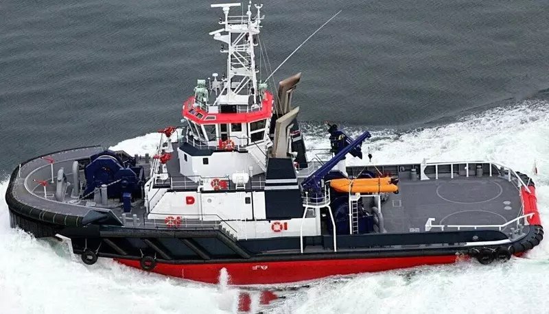 Спуск на воду буксира ледового класса «Оклан»