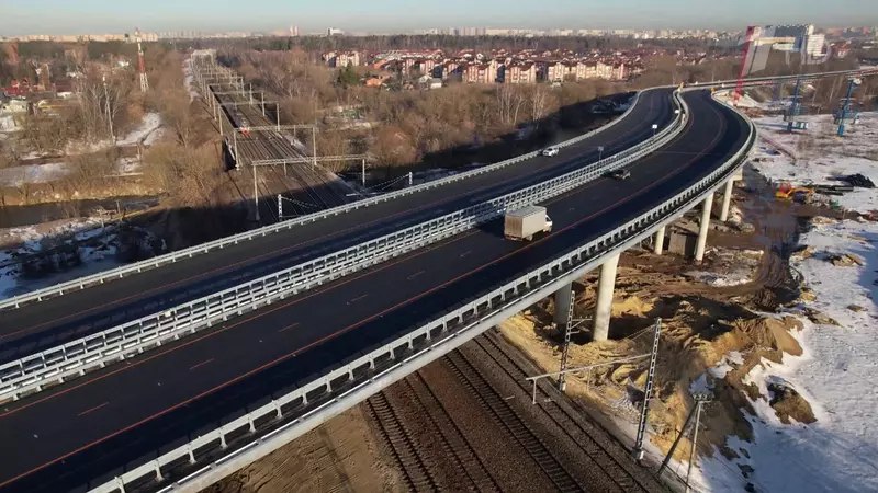 Запуск нового участка Южно-Лыткаринской автодороги в Подмосковье