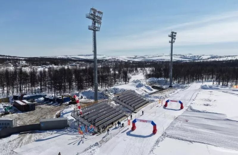 В Магадане открылся всесезонный лыжный стадион имени Елены Вяльбе