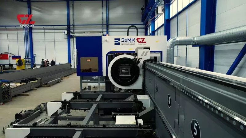 Запуск мощного лазерного трубореза 20 кВт на заводе в Сосновоборске