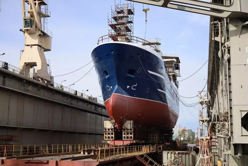 На Северной верфи спустили на воду ярусолов-процессор «Гандвик-3»