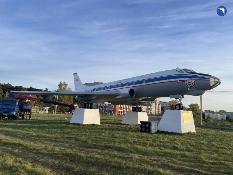 В Кимрах восстановили памятник-самолет Ту-124 В Кимрах восстановили памятник-самолет Ту-124