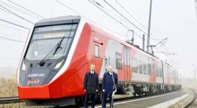 Двухсистемный электропоезд ЭС105П успешно проходит ходовые испытания